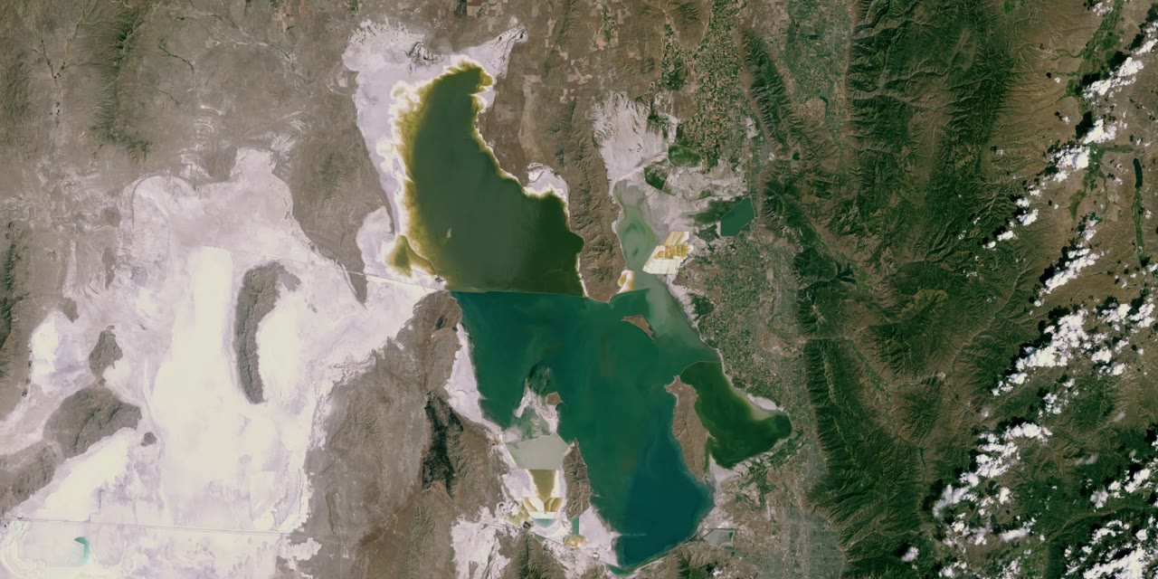 Great Salt Lake, Landsat, 1995