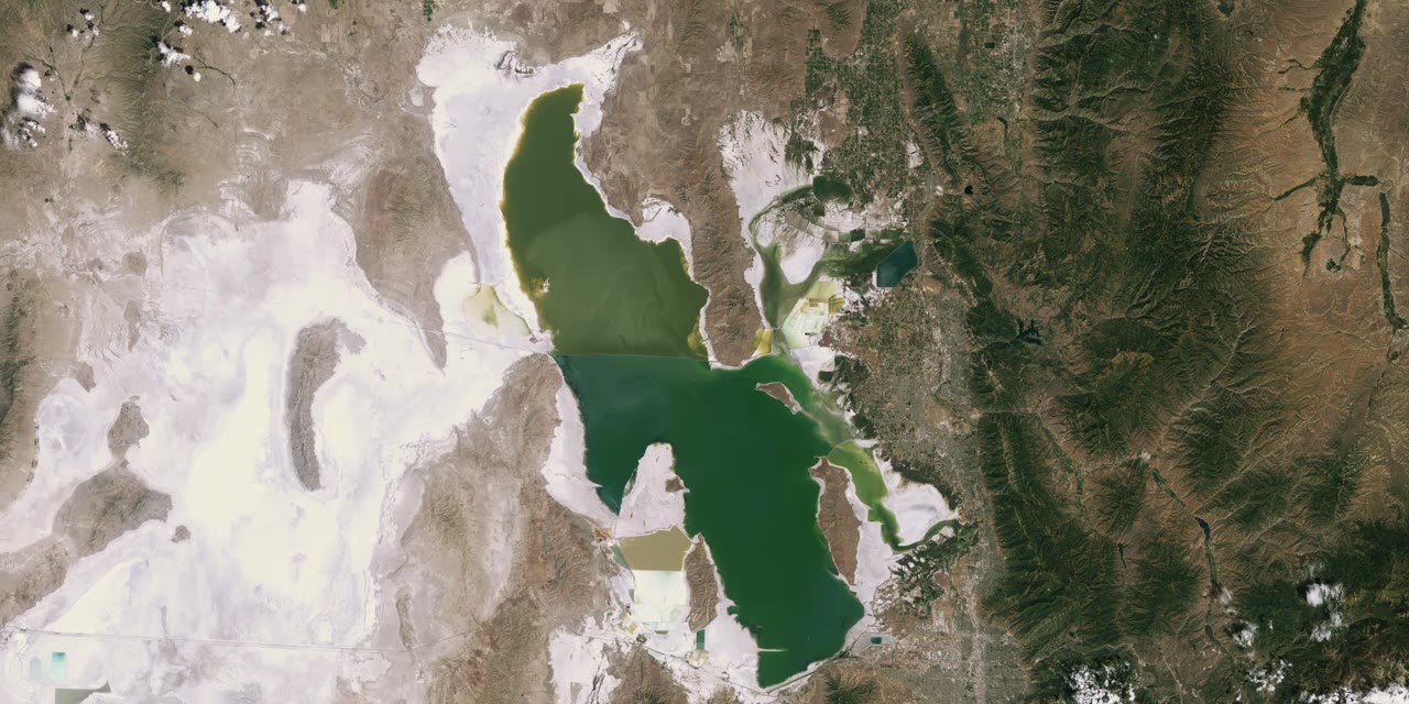 Great Salt Lake, Landsat, 2010