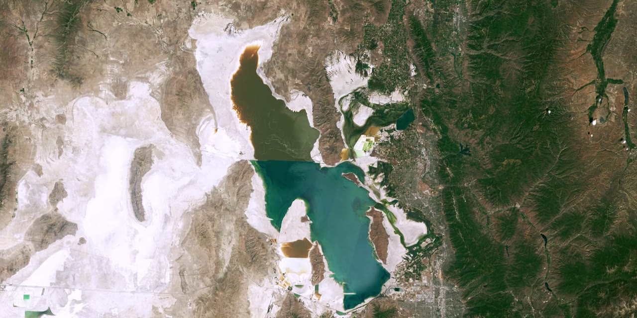 Great Salt Lake, Landsat, 2023